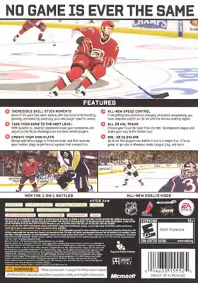 NHL 08 (USA) box cover back